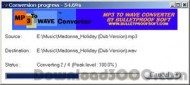 MP3 to WAVE converter / decoder screenshot